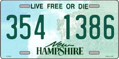 NH license plate 3541386