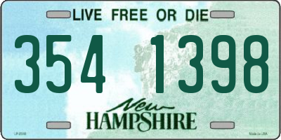 NH license plate 3541398
