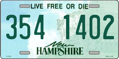 NH license plate 3541402