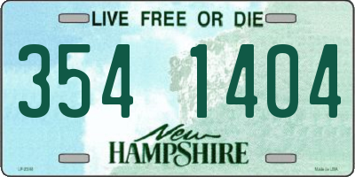NH license plate 3541404