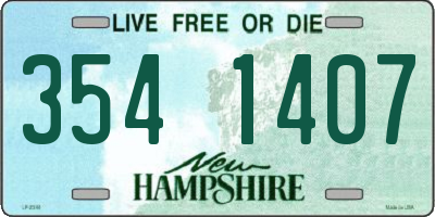 NH license plate 3541407