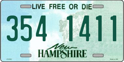 NH license plate 3541411