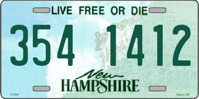 NH license plate 3541412