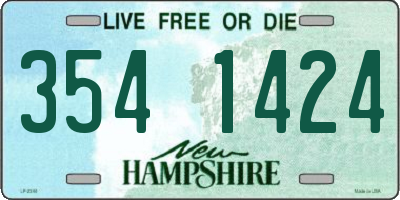 NH license plate 3541424