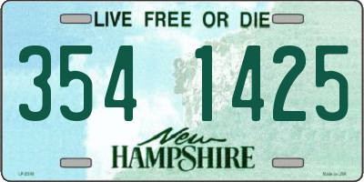 NH license plate 3541425