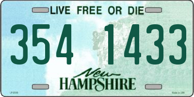NH license plate 3541433