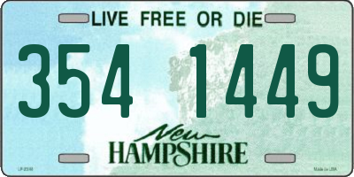 NH license plate 3541449