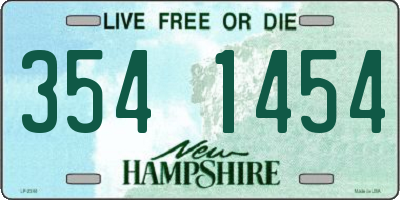 NH license plate 3541454
