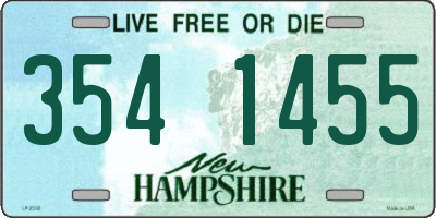 NH license plate 3541455
