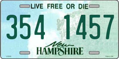 NH license plate 3541457