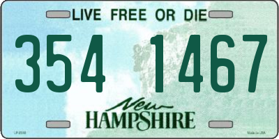 NH license plate 3541467