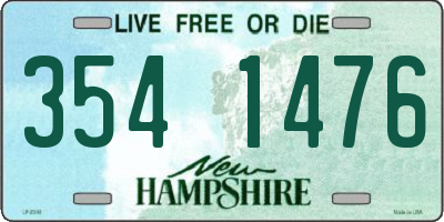 NH license plate 3541476