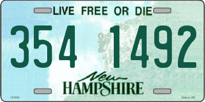 NH license plate 3541492