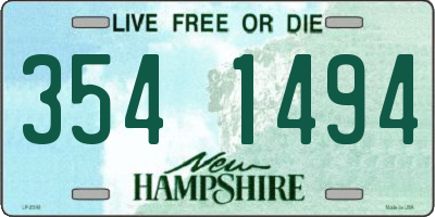 NH license plate 3541494