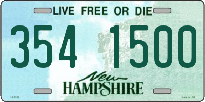NH license plate 3541500