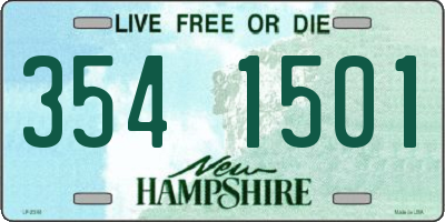 NH license plate 3541501