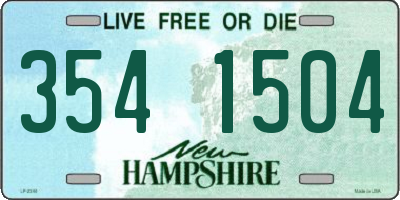 NH license plate 3541504