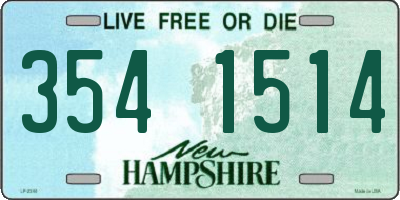 NH license plate 3541514