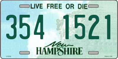 NH license plate 3541521