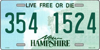 NH license plate 3541524