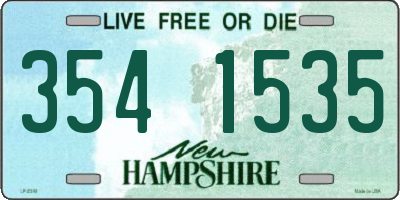 NH license plate 3541535