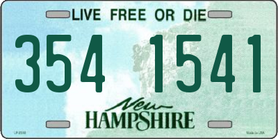 NH license plate 3541541