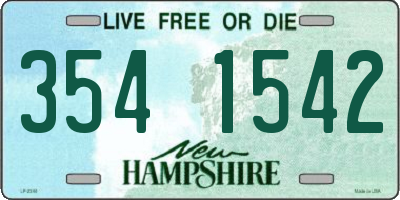 NH license plate 3541542