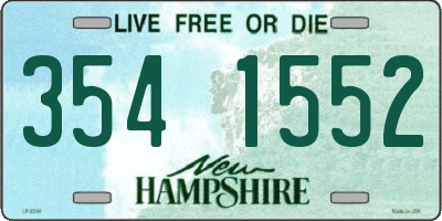 NH license plate 3541552