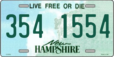 NH license plate 3541554