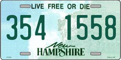 NH license plate 3541558