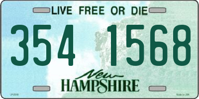 NH license plate 3541568