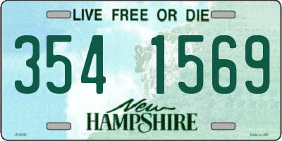 NH license plate 3541569