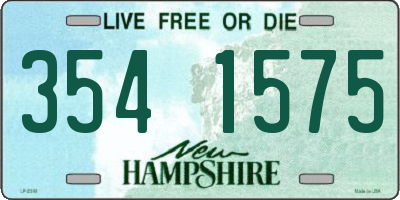 NH license plate 3541575