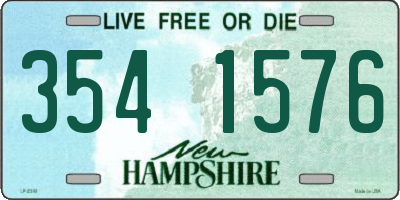 NH license plate 3541576