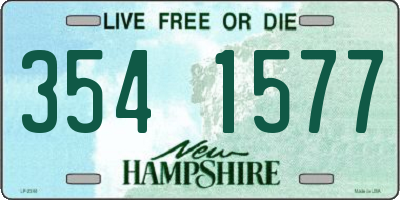 NH license plate 3541577