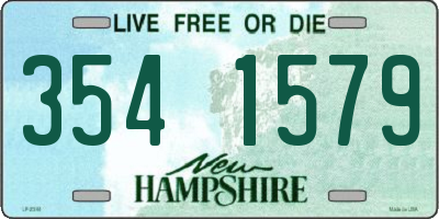NH license plate 3541579