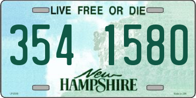 NH license plate 3541580