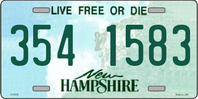 NH license plate 3541583