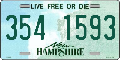 NH license plate 3541593
