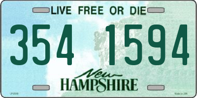 NH license plate 3541594