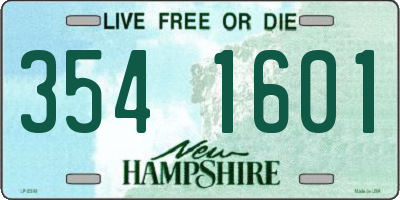 NH license plate 3541601