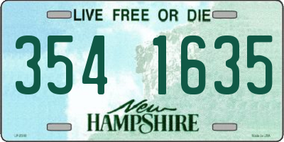 NH license plate 3541635