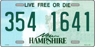 NH license plate 3541641