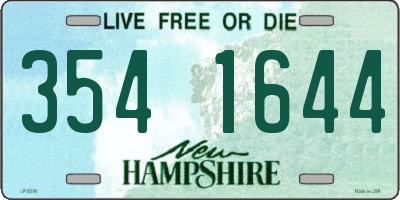 NH license plate 3541644