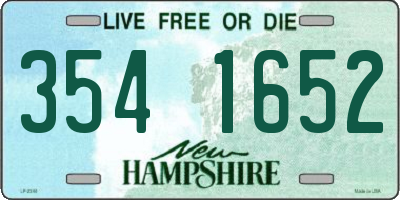 NH license plate 3541652