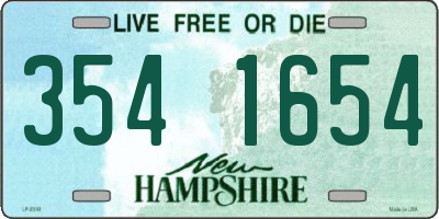 NH license plate 3541654
