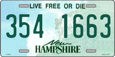 NH license plate 3541663