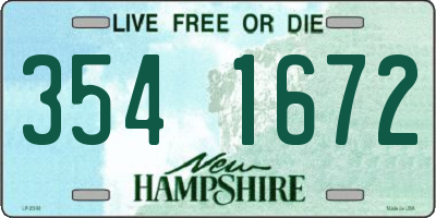 NH license plate 3541672