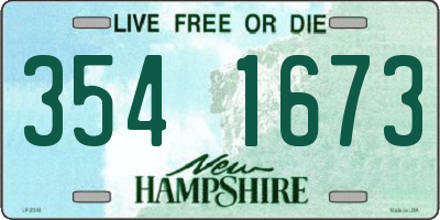 NH license plate 3541673