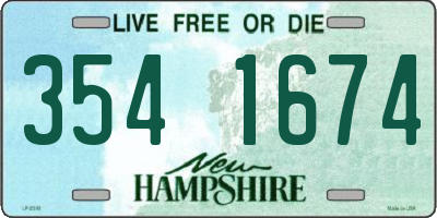 NH license plate 3541674